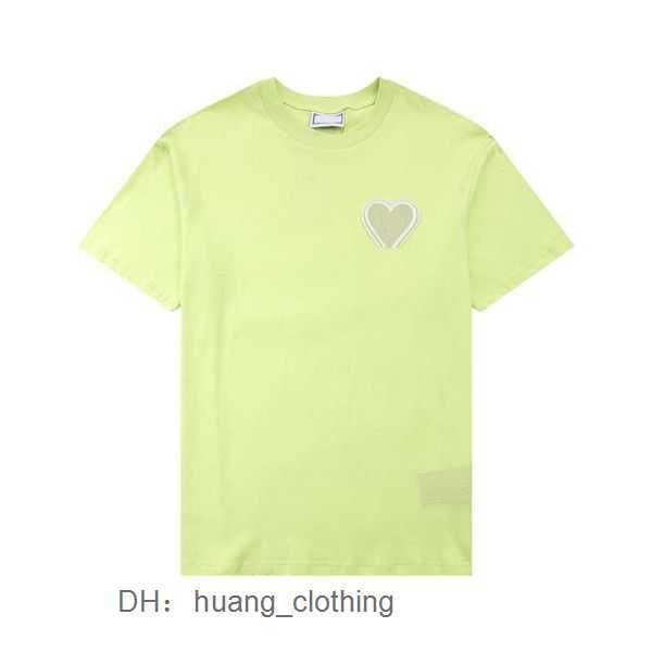 

amiparis paris fashion mens designer t shirt red heart round short men women summer new 2 86ff, White;black