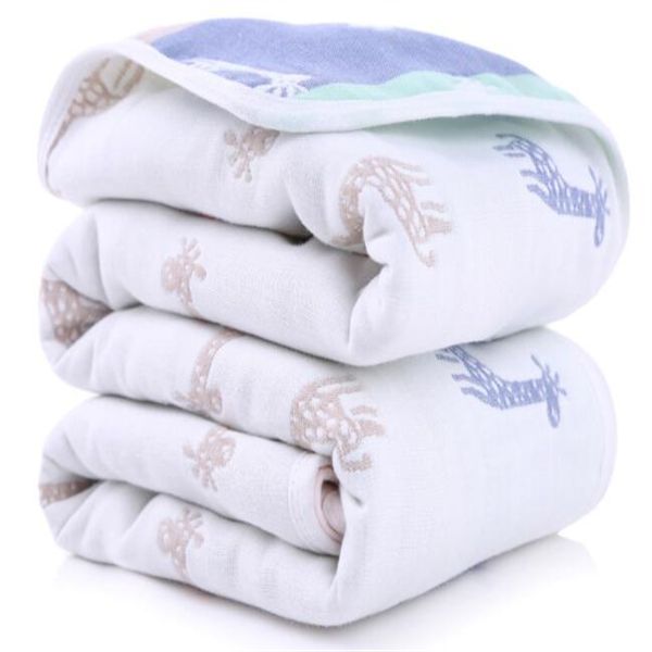 

cotton children's bath towel six layers of gauze baby towel baby blanket