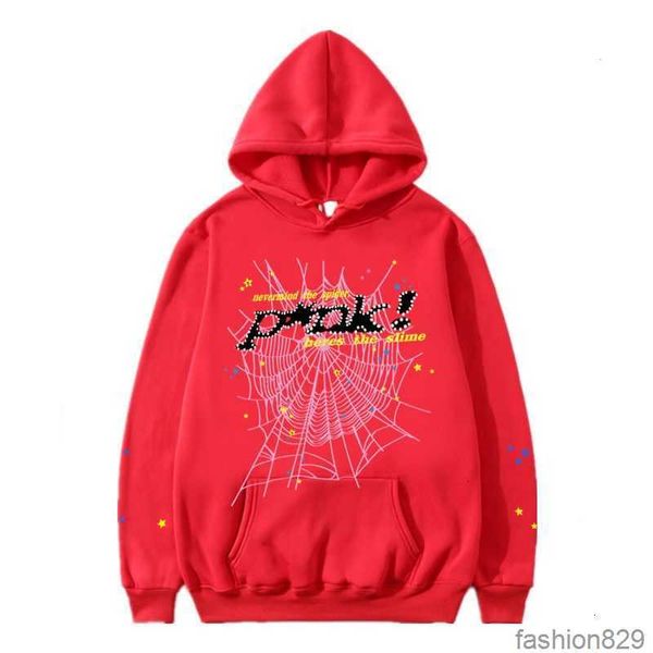 

555 spider hoodie designer hoodie women pullover red sp5der young thug hoodies men womens hoodie embroidered spider web sweatshirt joggers, Black