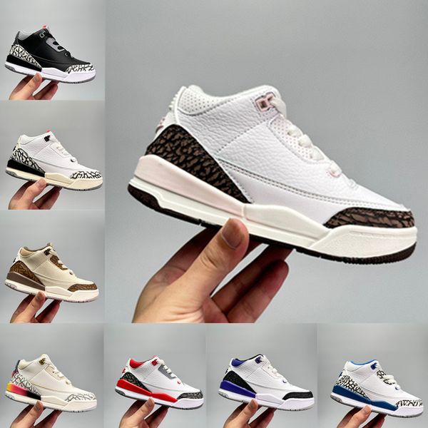 

infant kids basketball shoes dark mocha trainers youth lights grey khaki baby trainers outdoor children sneaker size 24-35, Black