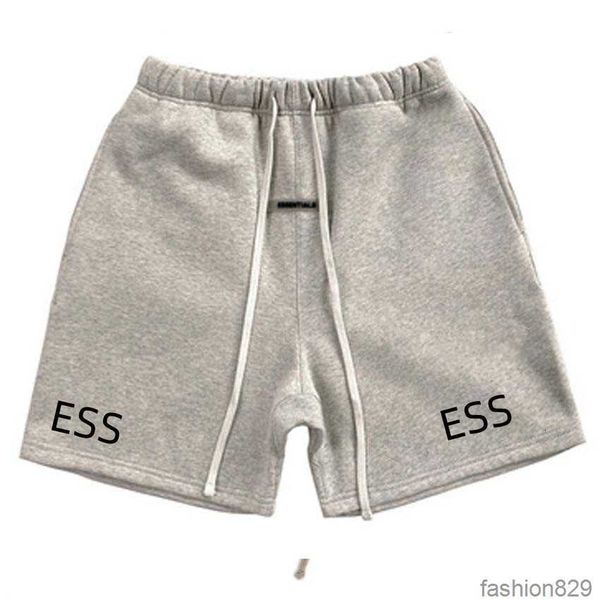 

mens womens designer essentail shorts clothing apparel ess shorts 100% cotton sports fashion short street style tide knee length essent shor, White;black