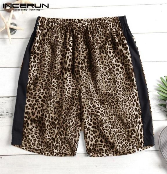 

2020 new leopard shorts men shorts kneelength loose joggers hiphop 259o6959706, White;black