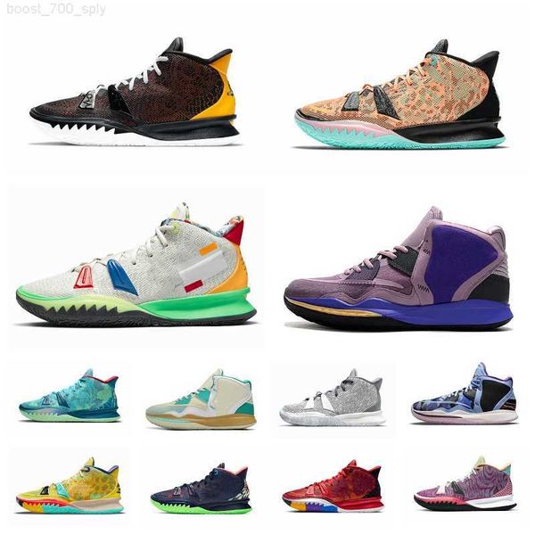 

2023 kyrie 7 basketball shoes one world people chip copa grind 5 mens kyries 8s irving 5s sponge sandy creator hendrix horus rayguns, Black