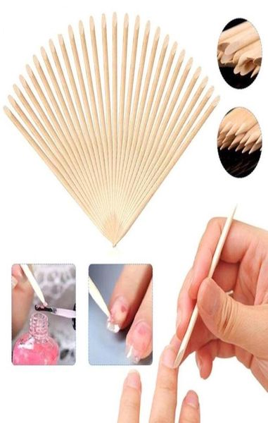 

whole 10 000pcs lot 4 53 nail art orange wood stick cuticle pusher remover nail art tools accessories 100pcs set2388025