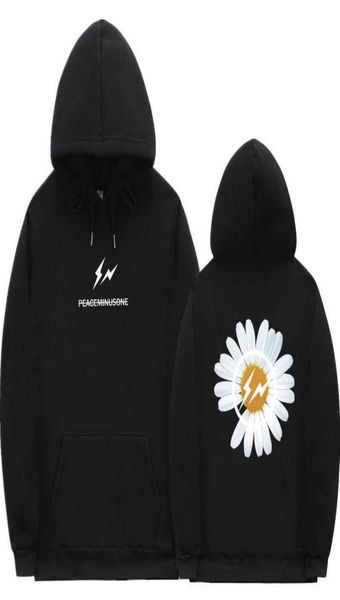 

bigbang gdragon hoodies peaceminusone hoodie gd peaceminusone sweatshirts daisy print pullovers street wear x06104139484, Black
