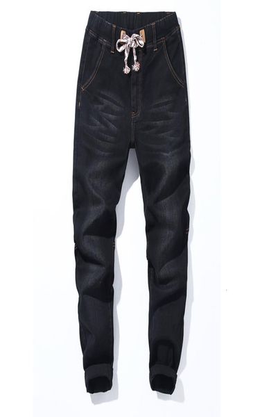 

plus size 42 44 46 48 7xl men harlan jeans 2020 new fashion camouflage stitches elastic broek men039s brand pants black blue2229858, Blue
