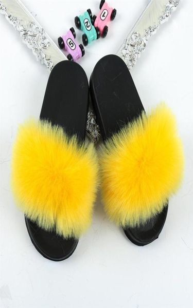 

2021 girls faux fur slides cozy slippers indoor outdoor little big kid summer shoes fully designs sandals284c9351058, Black;grey