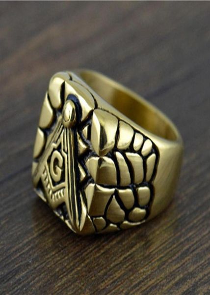 

domineering personality ring luxury designer exaggerated hip hop black gold crack men039s ring holiday gift 24325279675102, Slivery;golden