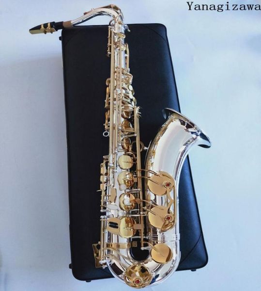 

tenor saxophone brand new professional yanagisawa t9937 silvering professional tenor sax nickel plated with case reeds neck mouth6900662