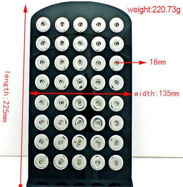 

new black 5303903987039039 acrylic snap stands display for 18mm 12mm ginger snap charm button jewelry8640024, Black;white