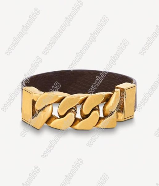 

fashion bracelet titanium steel letter couple bracelet trendy flower leather bracelet gold plated jewelry supply3624434, Black