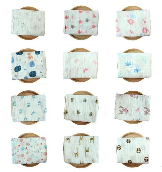 

110 styles infant muslin blankets ins infants swaddle wrap blanket towelling baby spring summer swaddlin flamingo animal 115115cm9594623