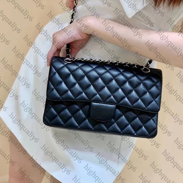 

designer chain bag cc10a mirror quality classic crossbody bag luxury handbag lambskin flap bag exquisite packaging