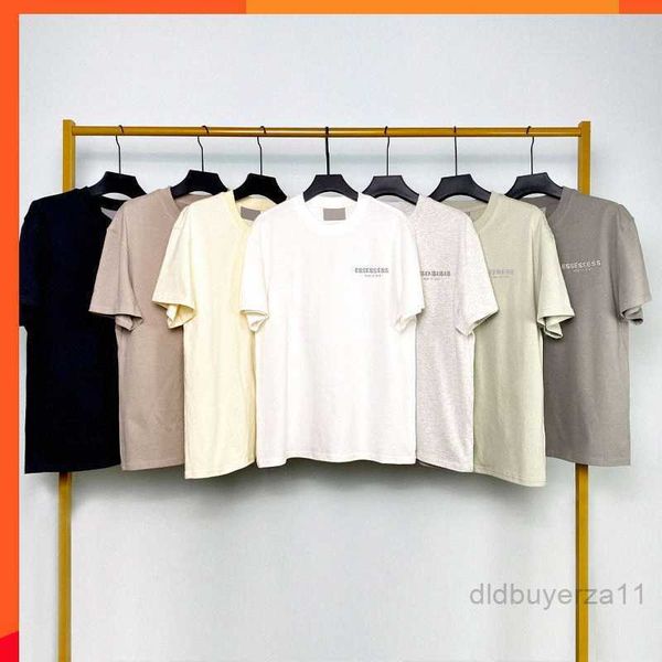 

essen designer t shirts mens short sleeve chest letter print high street loose oversize casual t-shirt 100% cotton men women essentail tshi, White;black