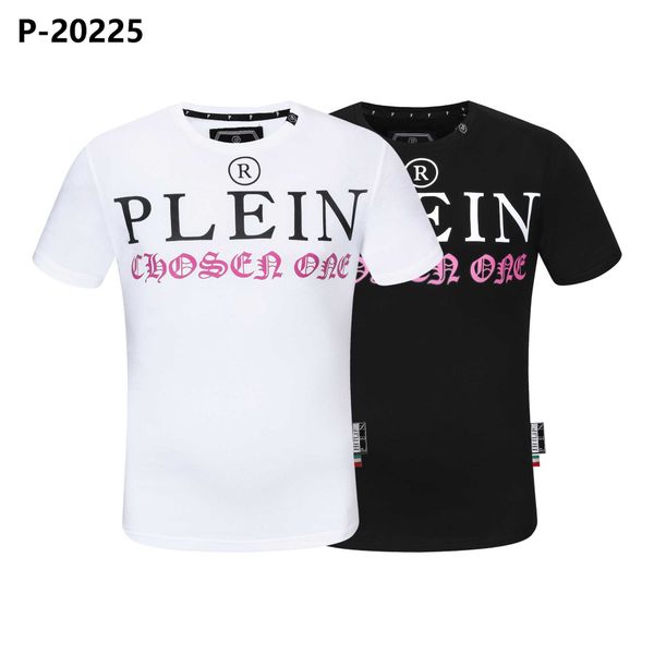 

new style phillip plain men t-shirt designer pp skull diamond t shirt short sleeve dollar brown bear brand o-neck skulls paris polo25qx, White;black