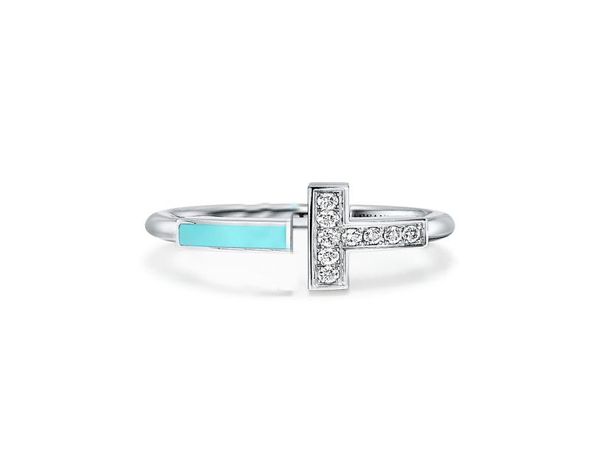 

double tshape band rings opening 925 sterling silver diamond pearl oyster ring fashion classic woman luxury jewelry9205780