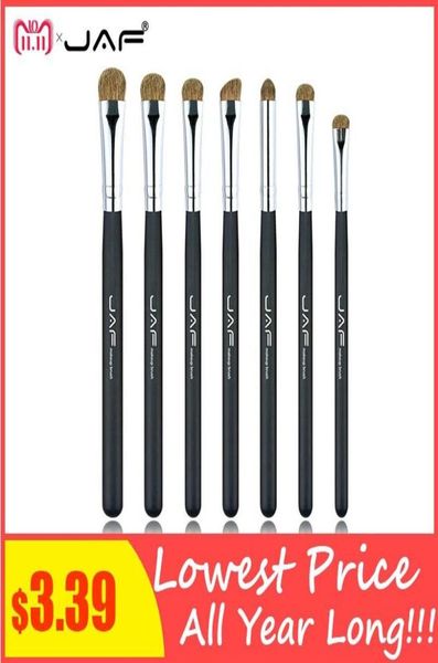 

jaf brand 7pcs eyeshadow brushes for makeup classic 100 natural animal hair eye shadow blending make up brush set je07py c18112605059121
