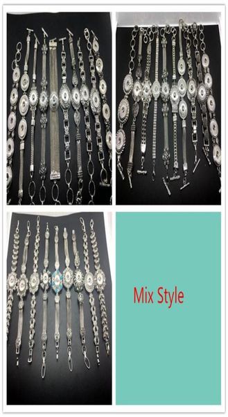 

20pcs lots assorted ginger snaps button cahrm bracelet fit for 18mm interchangeable diy snaps charm size adjustable273l2670639, Golden;silver