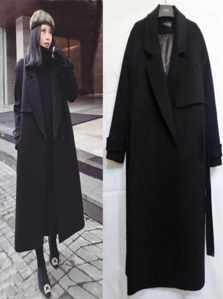 

women039s wool blends yaapeet winter coat women coats casual outwear overcoat clothing jackets windbreaker black1179498322054824, Black