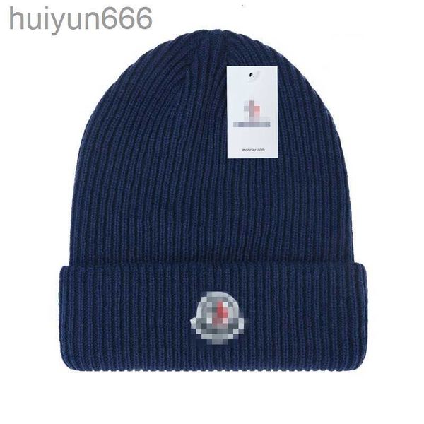 

fashion beanie knitted hat designer letter cap popular warm windproof stretch multi-color high-quality beanie hats personality street style, Blue;gray