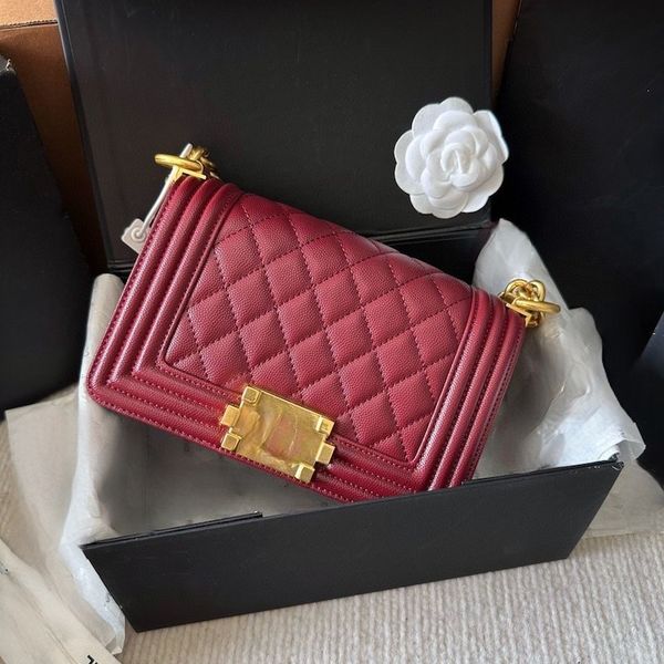 

designer bags chain bag plaid flap 5a cc caviar shoulder handbag gold silver chain leather double letter solid color buckle square stripe la