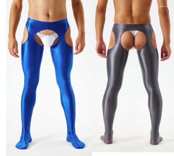 

men039s socks mens underwear glossy open crotch pantyhose sissy clothes nightgown elastic leggings ho tstockings fetish gay sex9921245, Black