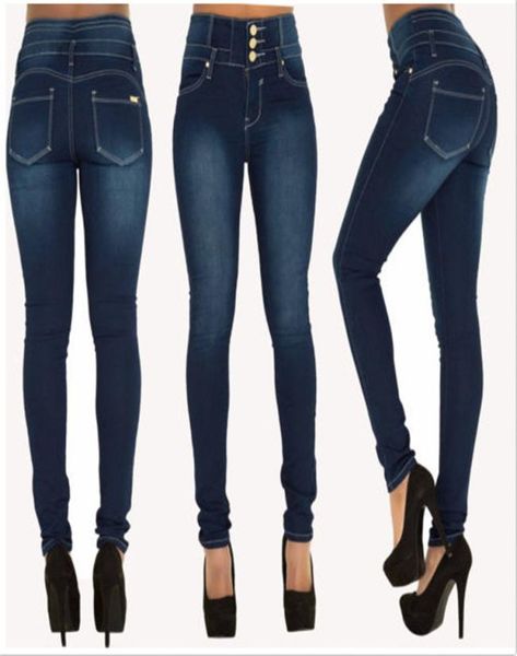 

autumn winter push up plus size jean with high waist denim pants womens female boyfriend jeans for women warm woman6927621, Blue