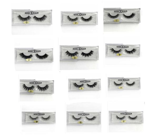 

3d mink eyelashes false eyelash thick handmade natural long fake eyelashes cross faux eye makeup for women1539280