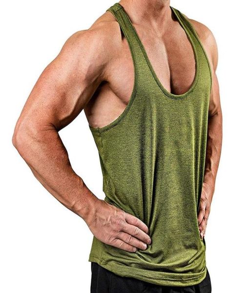 

men039s tank men sports solid color sleeveless fashion tees man for male7198418, White;black