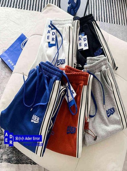 

2022 new embroidered sweatpants striped patchwork pant men women jogger pants5761350, Black;white