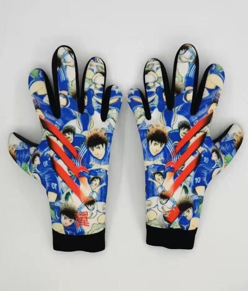 

2022 new kids size 67 thick football goalkeeper gloves guard men039s nonslip wearresistant training guantes de portero7557784, Black