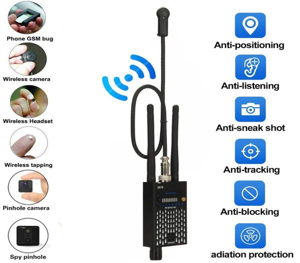 

g618a mini wireless camera and bug detector gsm audio bug detector 2g 3g 4g mobile phone bug detector full range radio signal det1956472