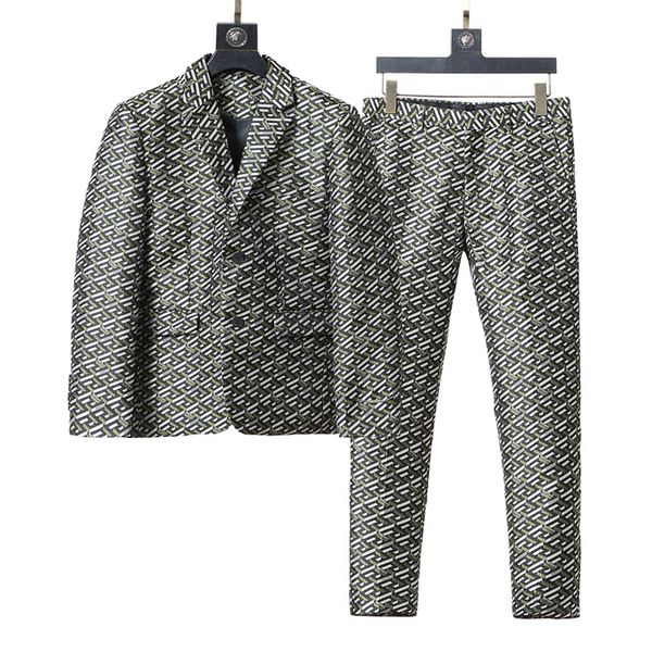 

#1 designer fashion man suit blazer jackets coats for men stylist letter embroidery long sleeve casual party wedding suits blazers #03, White;black