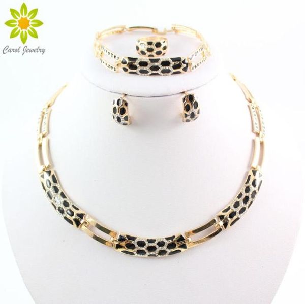 

new arrival fashion african jewelry sets 18k gold rhinestone necklace earrings set bridal wedding jewelry set7744569, Slivery;golden