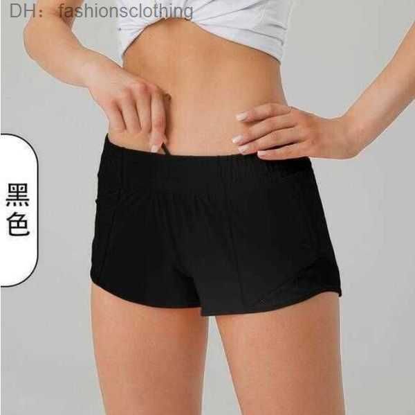 

lulus summer yoga y shorts breathable quick drying sports underwear womens pocket running fitness princess sportswear gym legging lu q0jf 3, Black