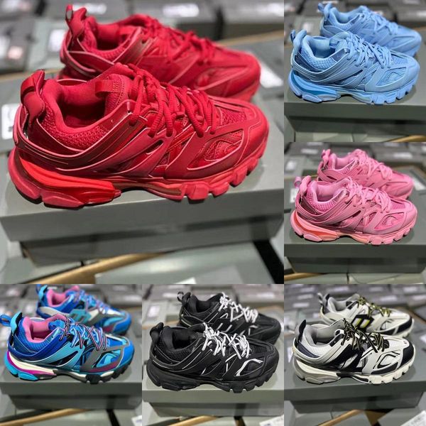 

designer shoes luxury track 3 3.0 brand tess.s. gomma men women casual shoes triple white black sneakers leather trainer nylon printed platf