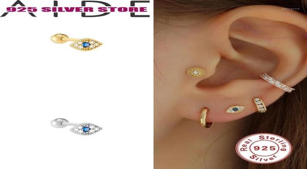 

stud aide earrings gold-single 925 sterling silver diamond pierced lage in silver12657356, Golden;silver