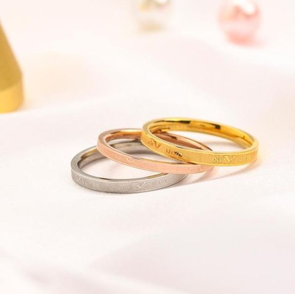 

luxury 3in1 ring women039s love letter circle wedding ring designer rings fashion jewelry brand couple accessories premiu7793214, Slivery;golden