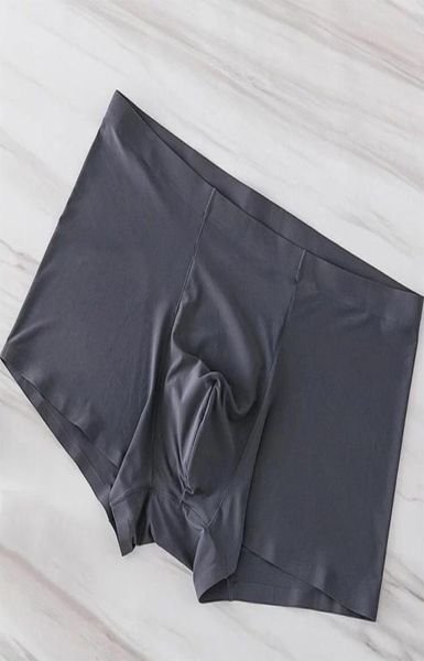 

no 2033 men fashion ice silk boxer breathable comfortable underpants mxl6412977, Black;white