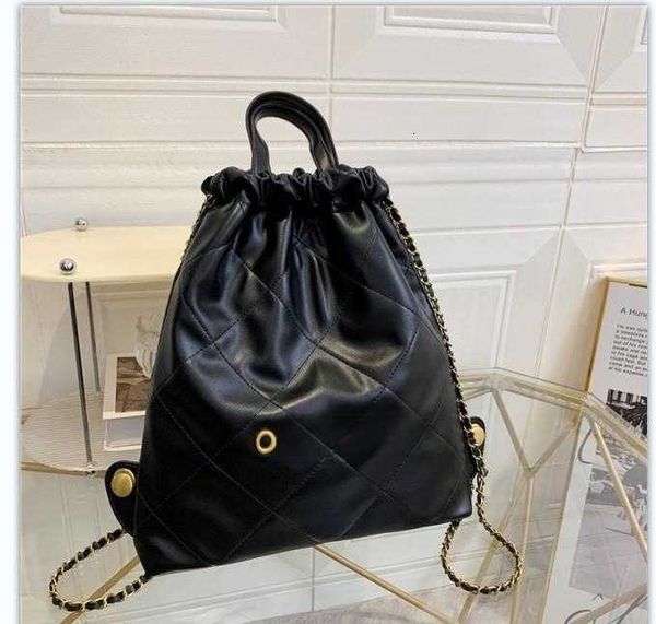 

Bags Dinner bags dinner bag Large capacity women's 2022 summer new fashion Commuter Bag one shoulder all kinds of Lingge embroidery thread Bucket, Black