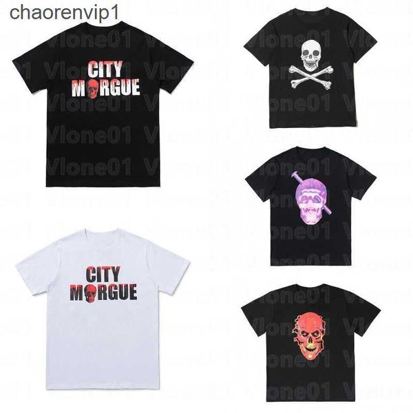 

skull printed mens designer t shirt casual tees man clothing streetwear hip hop designer short sleeves women men polos size s-xlnew, White;black