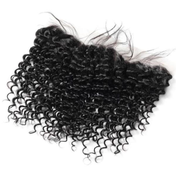 

2021 13x4 lace frontal closure body wave loose deep water straight hair for women all ages natural color brazilian malaysian peruv3204918, Black;brown