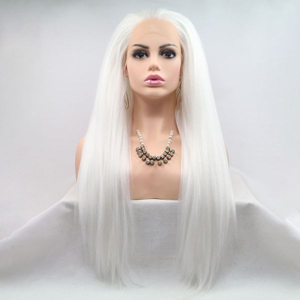 

24 inch long straight wig suitable for african women's daily role-playing fashion wigs, Black;brown