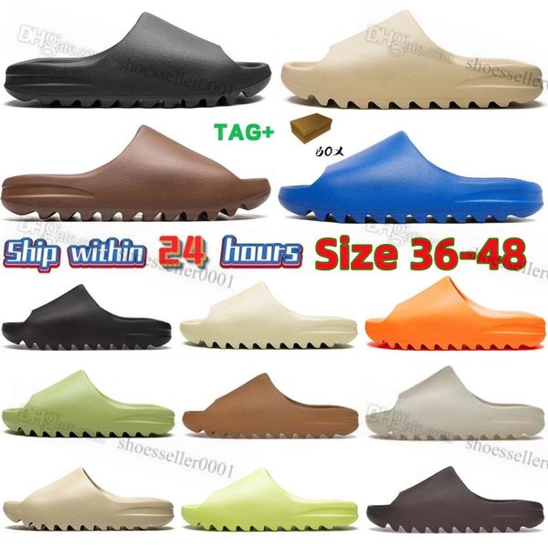 

slippers slides clogs slider sandals onyx pure ochre bone resin clog sand designer for men women sandalias summer leather slide rubber slipp, Black