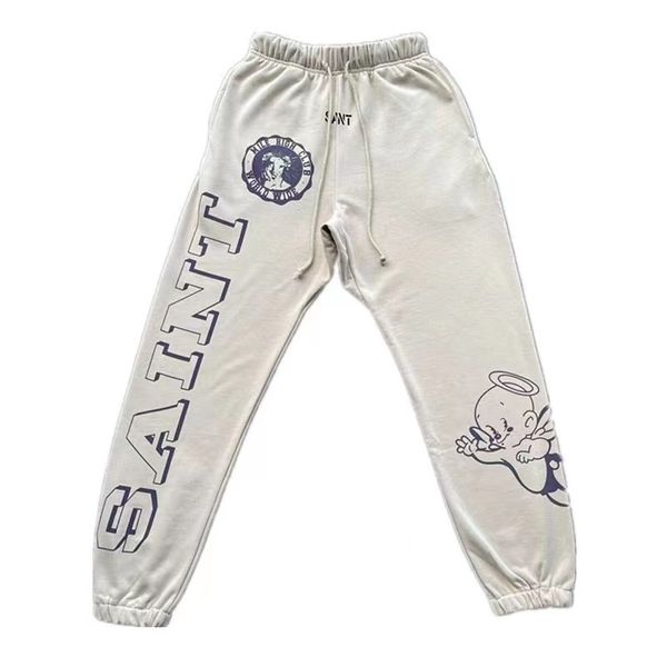 

apricot sweatpants men women 1 quality vintage jogger drawstring pants, Black