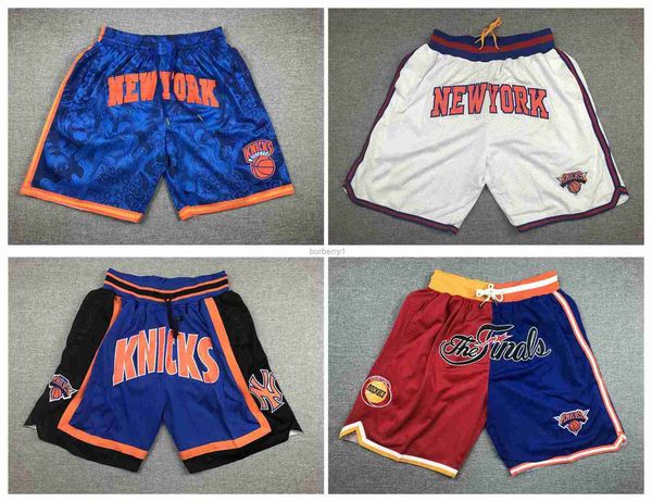 

knick basketball short hip pop running pant new with pocket york zipper stitched blue white size s, Black;brown