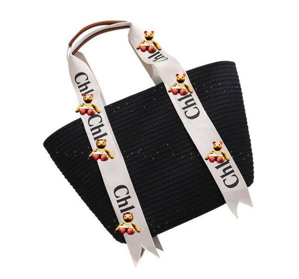 

new big capacity casual woven handbag shoulder bag holiday style chl22oe grass woven tote bag beautiful gift