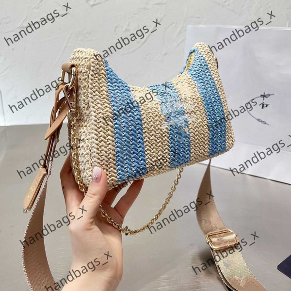 

designer bag p bag crossbody women's new fashion straw woven handwoven underarm leisure single shoulder az6z