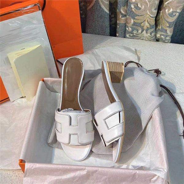 

designer beach slipper oran sandals slides high version 2023 summer new h slippers available for women wear thick heels and 2 6qeh