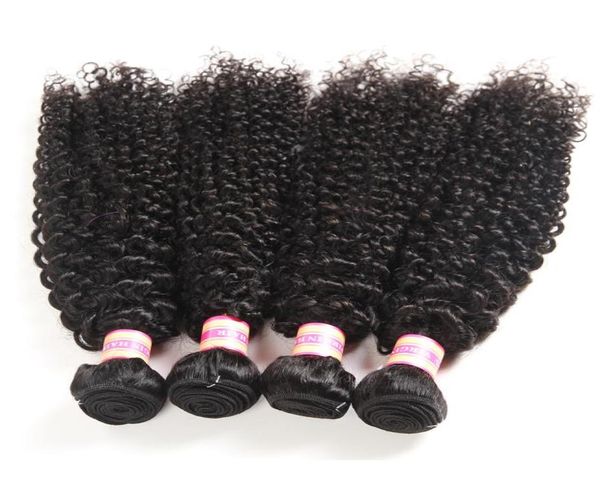 

peruvian malaysian indian brazilian virgin human hair bundles kinky curly loose wave deep wave water body wave straight hair exten8972423, Black